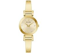 Bulova Damen Analog Quarz Uhr mit Edelstahl Armband 97P164
