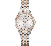 Bulova Damen Analog Quarz Uhr mit Edelstahl Armband 98M137
