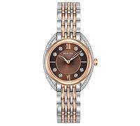 Bulova Damen analog Quarz Uhr mit Edelstahl Armband 98R230