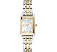 Bulova Damen Armbanduhr Classic Sutton mit Bicolor Edelstahlarmband, Gehäusedurchmesser: 21 mm, 98P220