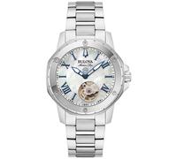 Bulova Damen Armbanduhr Marine Star 96L326 Automatik Edelstahl