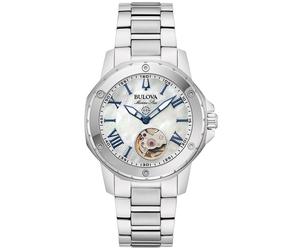 Bulova Damen Armbanduhr Marine Star 96L326 Automatik Edelstahl