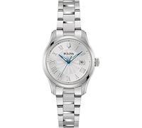 Bulova Damenuhr Wilton 96M162 Edelstahlarmband Gehäuse 29 mm silberfarben