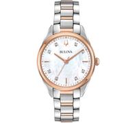 Bulova Damen Armbanduhr 98P183 Analog Quarz Edelstahl