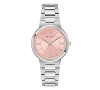 Bulova Damenuhr Classic Lady 32 mm 96L335, silber / schwarz