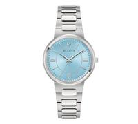 Bulova Damenuhr Classic Lady 32 mm 96L336, silber / schwarz