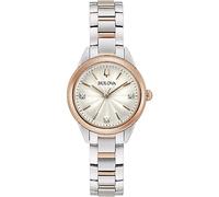 Bulova FBA Kopie Damen Quarz Armbanduhr aus Edelstahl mit Edelstahl Band - Sutton - 98P200