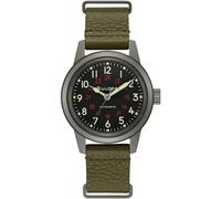 Bulova Classic 98A255 Unisex Automatik Fliegeruhr Edelstahl Leder Mineralglas Gewölbt