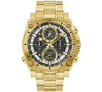 Bulova Herren Analog Japanisches Quarzwerk Uhr mit Edelstahl Armband 97B218