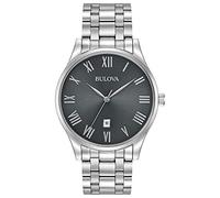 Bulova Herren analog Quarz Uhr mit Edelstahl Armband 96B261