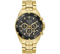 Bulova Herren Analog Quarz Uhr mit Edelstahl Armband 98B406