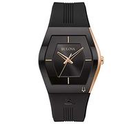 Bulova Herren Analog Quarz Uhr mit Silikon Armband 97A163