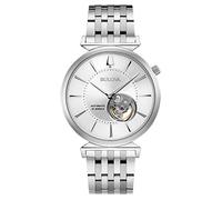 Bulova Herren-Armband, klassisch, Regatta, schmal, Automatik-Armband, 96A234, Silberner Farbton, Regatta Automatik-Armband, silberfarben, Edelstahl