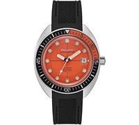 Bulova Herren Armbanduhr in der Farbe Orange mit Gummiarmband, Gehäusedurchmesser: 41 mm, 96B350
