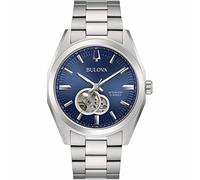 Bulova Herren Automatik Armband-Uhr aus Edelstahl mit Edelstahl Band - Surveyor - 96A275