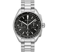 Bulova Herren Chronograph Lunar Pilot mit Edelstahlarmband, Gehäusedurchmesser: 43,5 mm, 96K111