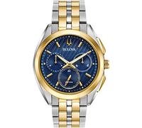 Bulova Herren Chronograph Quarz Uhr mit Edelstahl Armband 98A159