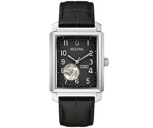 Bulova Herrenarmbanduhr Automatik Sutton Schwarz 96A269