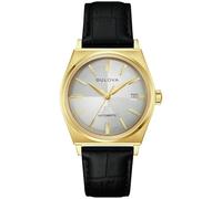 Bulova Herrenuhr Automatik Frank Sinatra Schwarz/Goldfarben 97B243