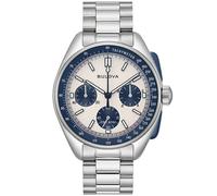 Bulova Herren Chronograph Lunar Pilot mit Edelstahlarmband, Gehäusedurchmesser: 43,5 mm, 98K112