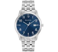 Bulova 96B475 Herrenuhr Classic Quarz Stahl/Blau