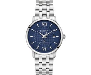 Bulova Hudson Silber Herren Armbanduhr 96B447 Einheitsgröße