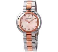 Bulova Ladies 98P174 Rubaiyat Diamond Rose Gold Dial Watch