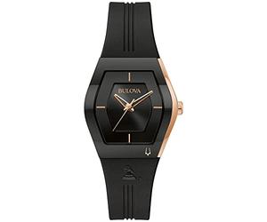 Bulova Latin Grammy Silikonarmband, Schwarz, Einheitsgröße 97L163