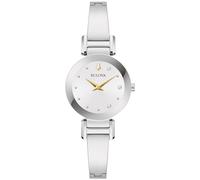 Bulova Marc Anthony Damen Moderne Diamant Edelstahl Armreif Armbanduhr, Edelstahl