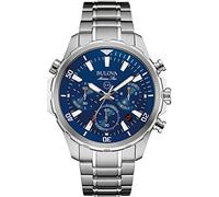 Bulova Marine Star 96B256 Chronograph Herrenuhr Edelstahl Mineralglas