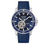 Bulova Marine Star Blue Silicone Men's Automatic Watch 96A303