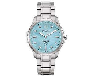 Bulova Marine Star Damen-Silberuhr 96P248 Einheitsgröße