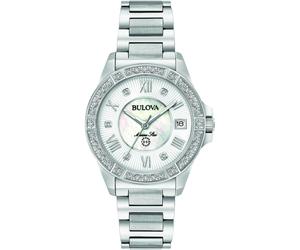 Bulova Marine Star Silber Damen Armbanduhr 96R232 Einheitsgröße