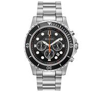 Bulova Men's Quartz Stainless Steel Dress Watch, Color:Silver-Toned (Model: 98B326)