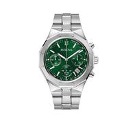 Bulova Misc Klassic Chronograph Uhr für Herren in der Farbe Silber mit Armband aus Edelstahl, Wasserdichtigkeit: 10 bar, Gehäusedurchmesser: 44 mm, 96B409