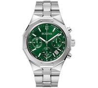 Bulova Uhren 96B409 Herren-Chronograph MISC Classic Stahl/Grün