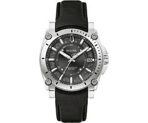Bulova Precisionist Icon Herren Schwarz Uhr 96B416 Einheitsgröße