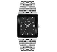 Bulova Quadra Herren 96D145, Silberfarben., Einheitsgröße, Modernes Quarz-Armband Quadra aus Edelstahl in Silberton