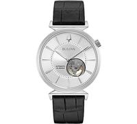 Bulova Regatta 96A240 Herren Armbanduhr, Schwarz, Silber, 44 mm, rund, Automatik, Wasserdicht 30 m, 3 Jahre Garantie