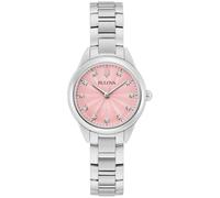 Bulova 96P249 Damenuhr Quarz Sutton Stahl/Rosa