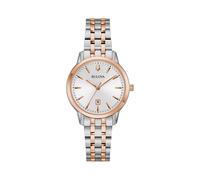 Bulova Damen Analog Quarz Uhr mit Edelstahl Armband 98M137