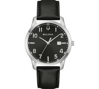 Bulova Sutton Slim 96B473 Uhr aus Edelstahl und Leder