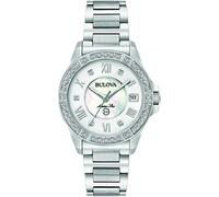 Bulova Analog Marine Star Damenuhr 96R232 Silber