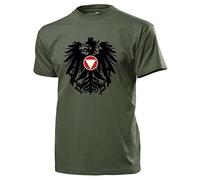 Bundesheer Österreich Adler Wappen Logo Abzeichen Heer Militär - T Shirt #14517, Größe:S, Farbe:Oliv