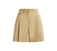 Bundfalten-Twillshorts mit weitem Bein 36 Tan