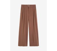 Bundfaltenhose aus fließendem Viskose-Mix 36