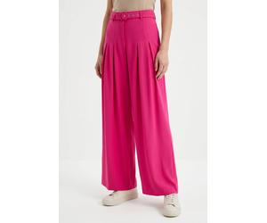 Bundfaltenhose BONPRIX, Damen, Gr. 42, N-Gr, pinklady, Obermaterial: 65% Polyester, 30% Viskose, 5% Elasthan, festlich, loose fit, Hosen, lockerer Schnitt, mit Elasthan-Anteil, inklusive Gürtel (23471