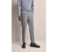 Bundfaltenhose BUGATTI, Damen, Gr. 36, Länge 30, grau, 69% Polyester, 29% Viskose, 2% Elasthan, unifarben, gerade, unten schmal, Hosen Bundfaltenhose, mit Modern-Flanell-Soft-Touch (26224808-36)