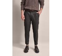 Bundfaltenhose BUGATTI, Herren, Gr. 40, Länge 32, braun, 78% Polyester, 16% Viskose, 4% Wolle, 2% Lyocell, unifarben, gerade, unten schmal, Hosen Bundfaltenhose, besonders soft (19970336-40)