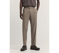 Bundfaltenhose BUGATTI "Soft superior touch", Herren, Gr. 35, Länge 32, 60, taupe, 63% Polyester, 33% Viskose, 4% Elasthan, unifarben, relaxed fit, Hosen, Elio Relaxed Fit Flanelloptik (39585263-35) 6
